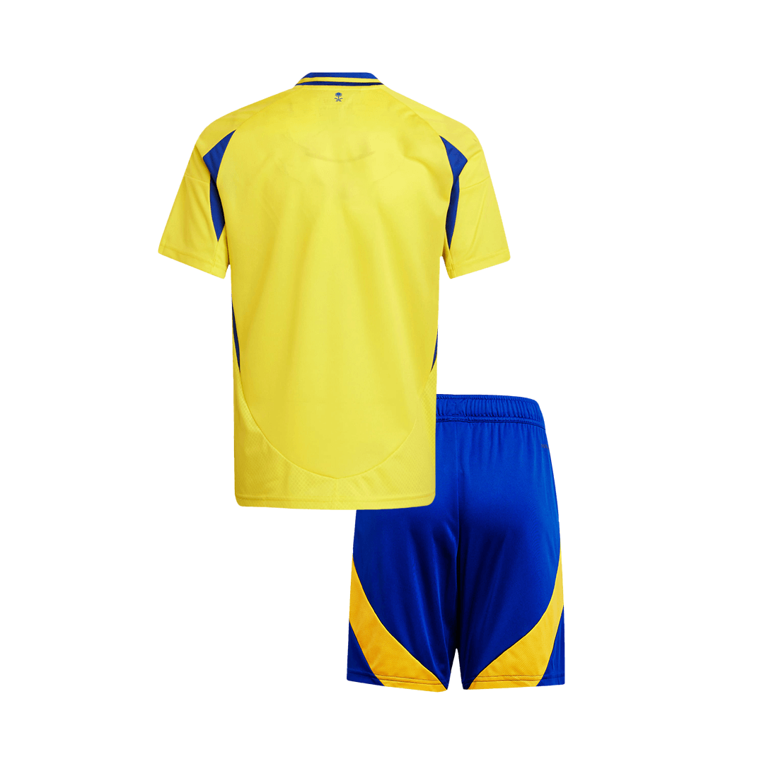 Kid's Al Nassr Home Soccer Jersey Kit(Jersey+Shorts) 2024/25 footmaillots.fr