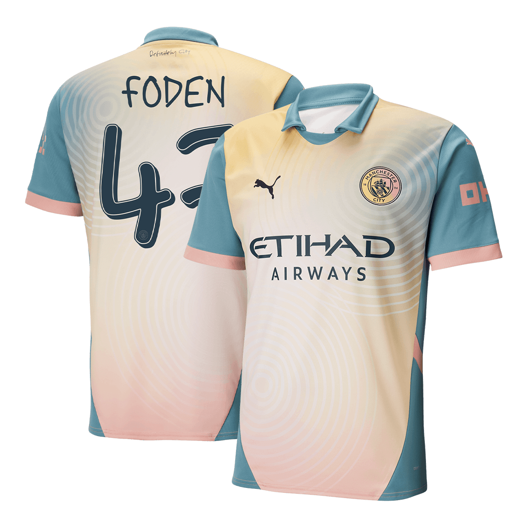 FODEN #47 Manchester City Fourth Away Soccer Jersey 2024/25 - Definitely City footmaillots.fr