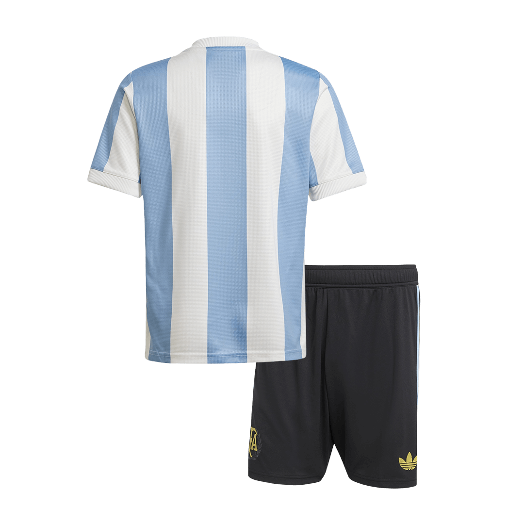 Kid's Argentina Soccer Jersey Kit(Jersey+Shorts) 2024 - 50th Anniversary footmaillots.fr