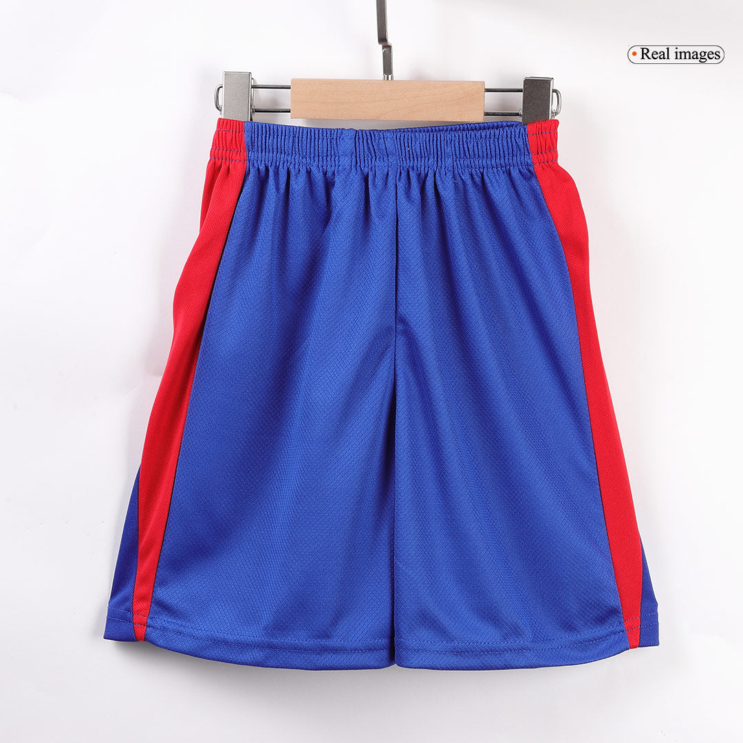 Kid's Atletico Madrid Home Soccer Jersey Kit(Jersey+Shorts) 2024/25 footmaillots.fr