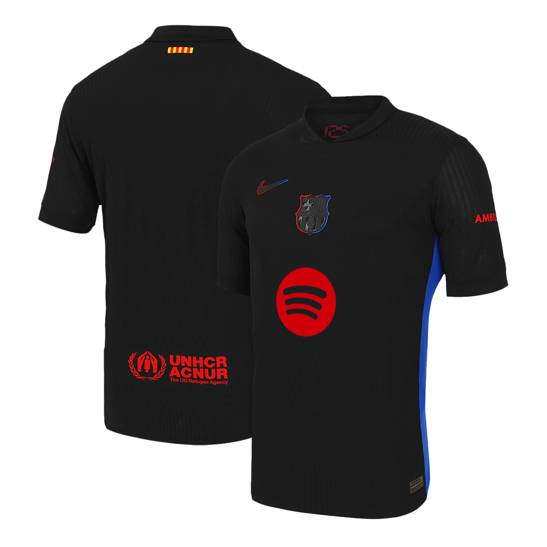 Player Version Barcelona Away Soccer Jersey 2024/25 - Spotify Logo Without Text footmaillots.fr