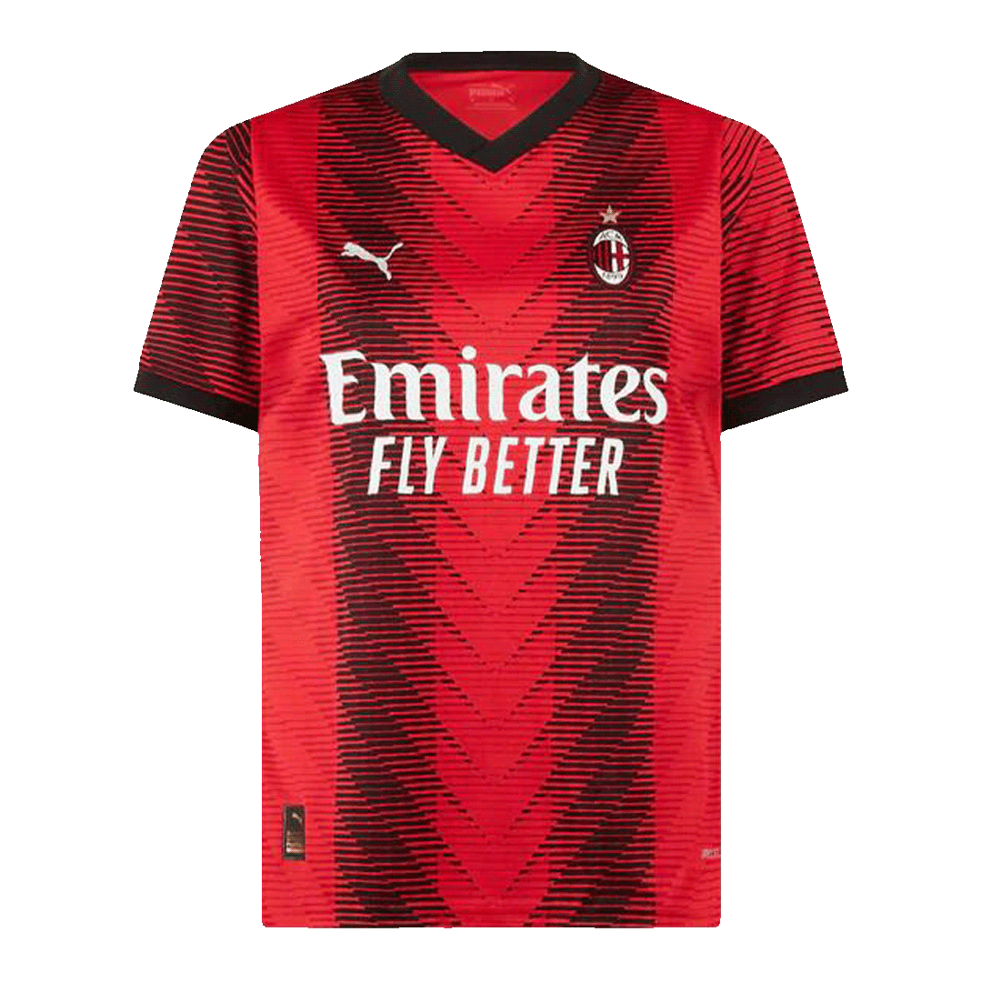 RAFA LE?O #10 AC Milan Home Soccer Jersey 2023/24 footmaillots.fr