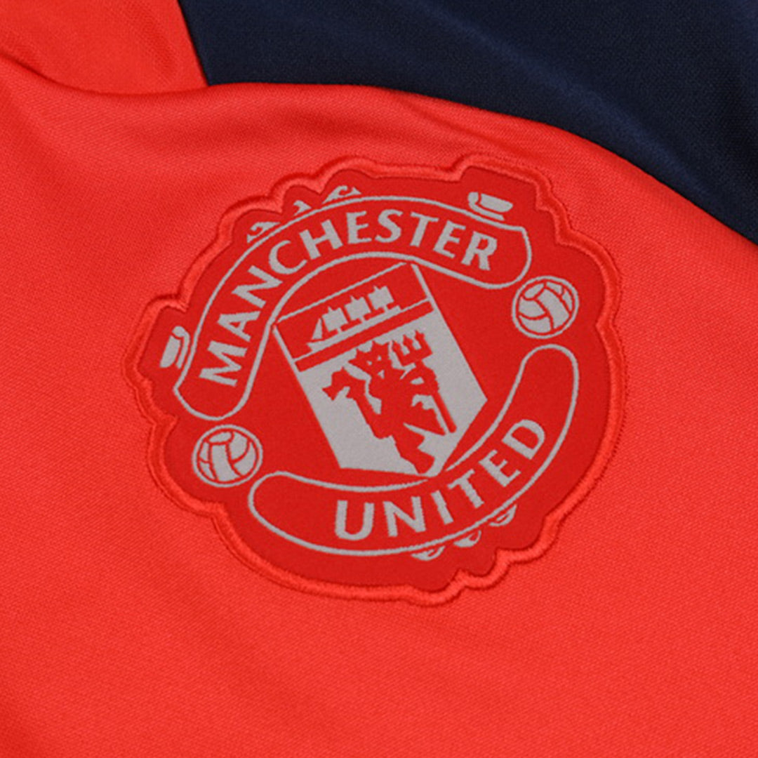 Manchester United Zipper Sweatshirt Kit(Top+Pants) 2024/25 footmaillots.fr
