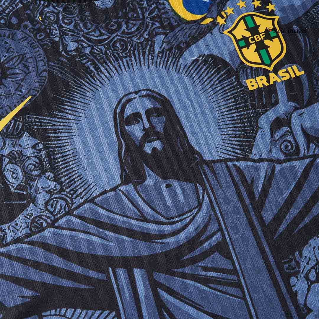 Player Version Brazil Jesus Soccer Jersey 2024 footmaillots.fr