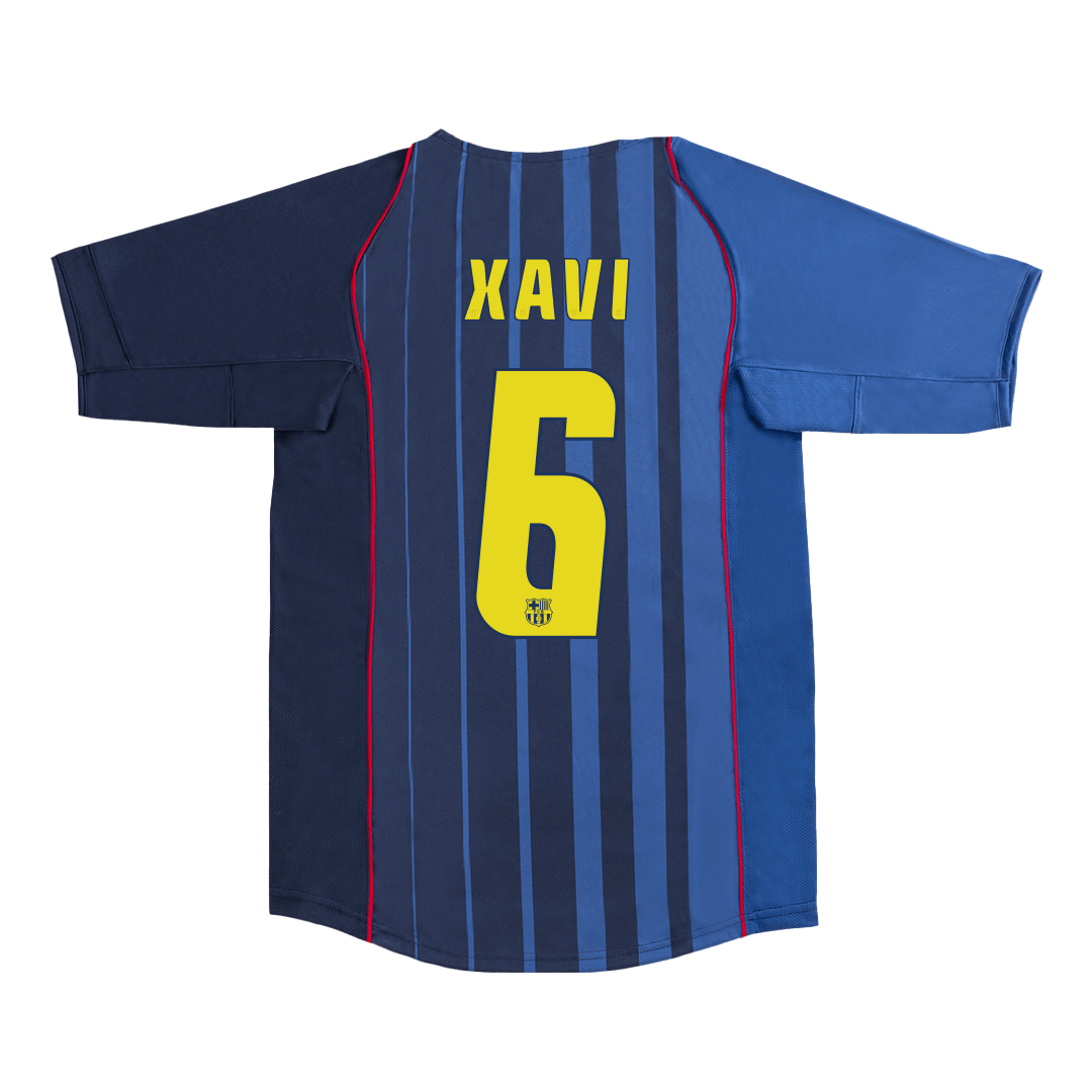Retro XAVI #6 2004/05 Barcelona Away Soccer Jersey footmaillots.fr