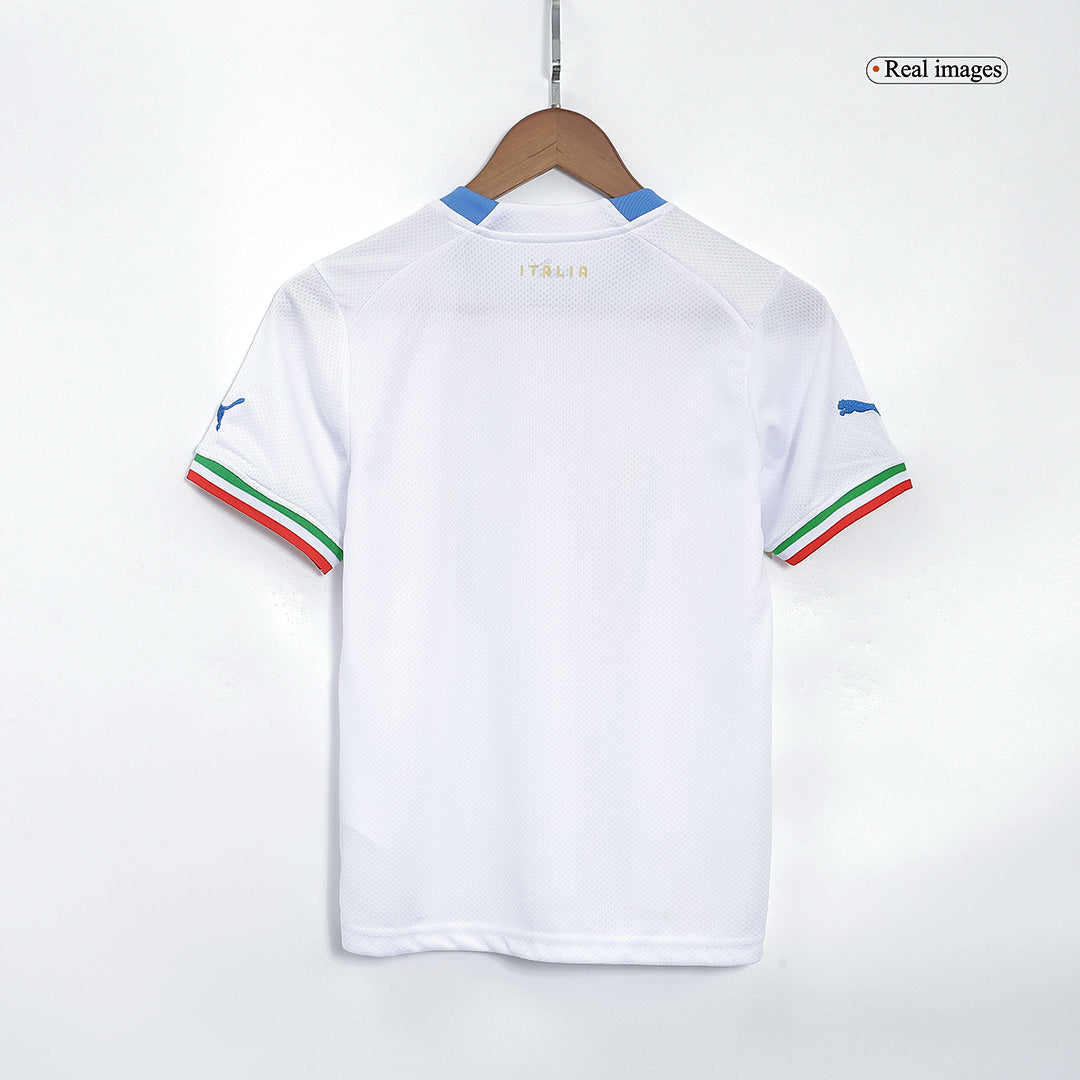 Kid's Italy Away Soccer Jersey Kit(Jersey+Shorts) 2022 footmaillots.fr