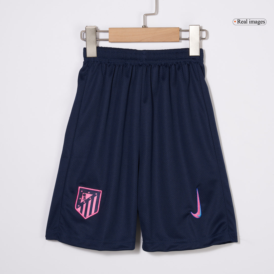 Kid's Atletico Madrid Third Away Soccer Jersey Kit(Jersey+Shorts+Socks) 2024/25 footmaillots.fr