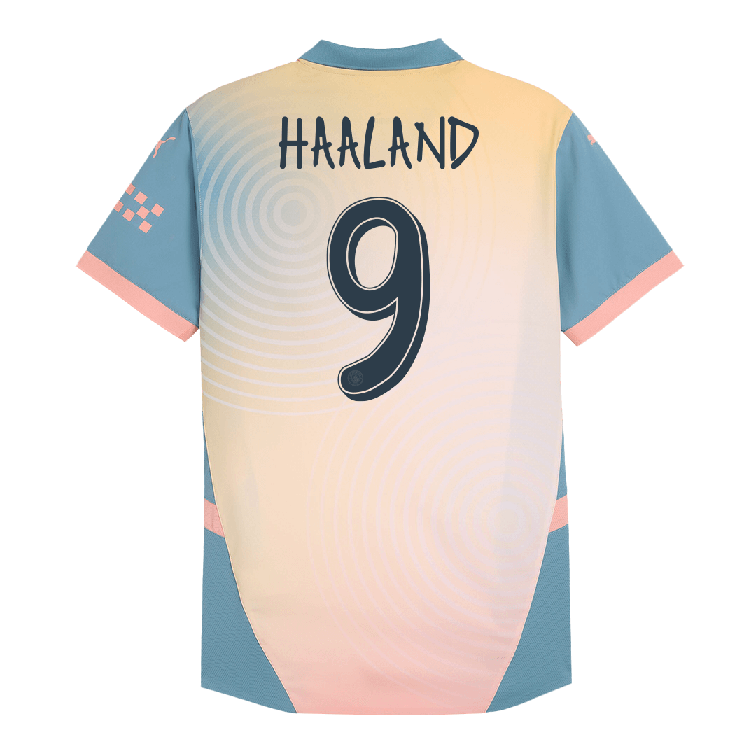 Player Version HAALAND #9 Manchester City Fourth Away Soccer Jersey 2024/25- Definitely City (UCL) footmaillots.fr