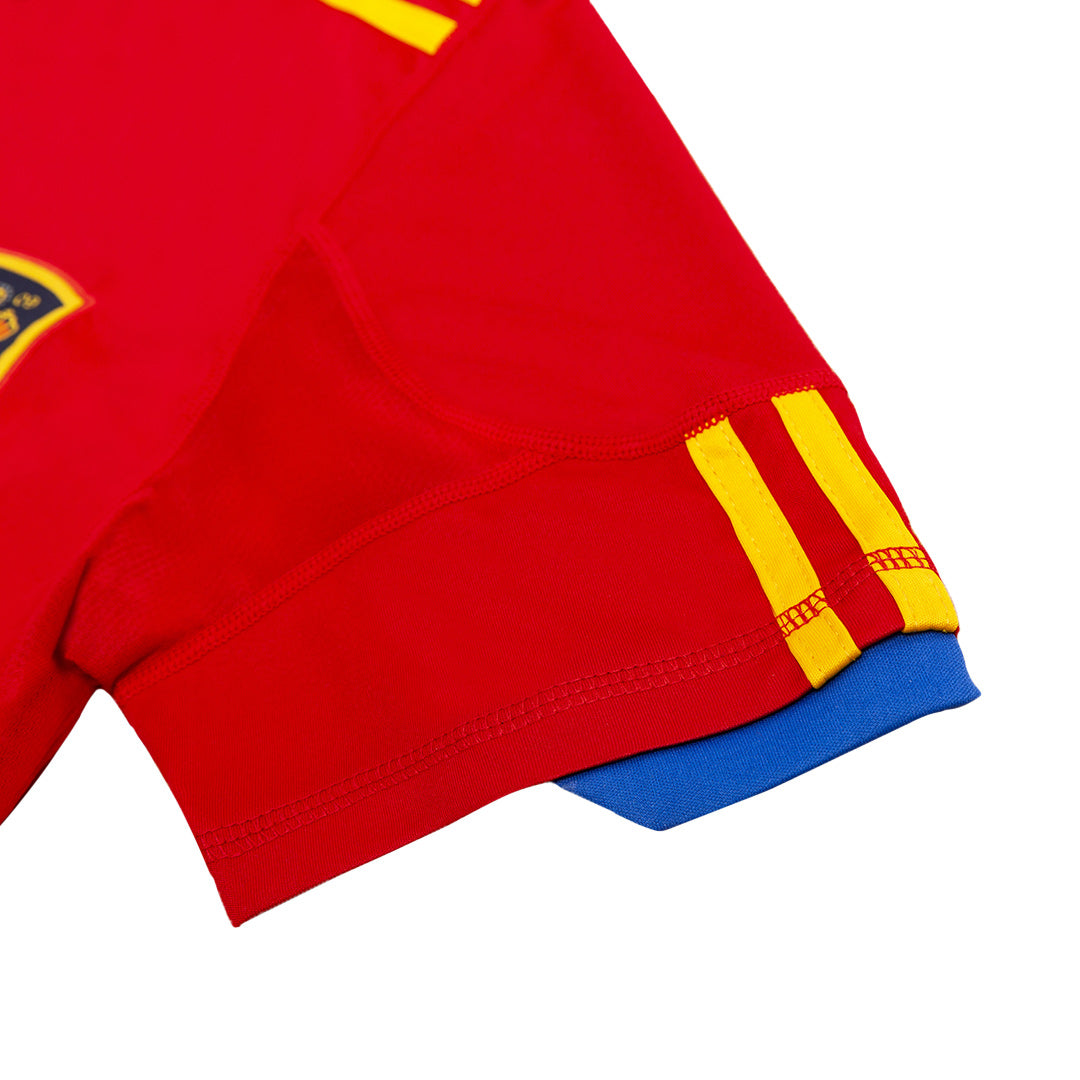 Retro DAVID VILLA #7 2010 Spain Home Soccer Jersey footmaillots.fr