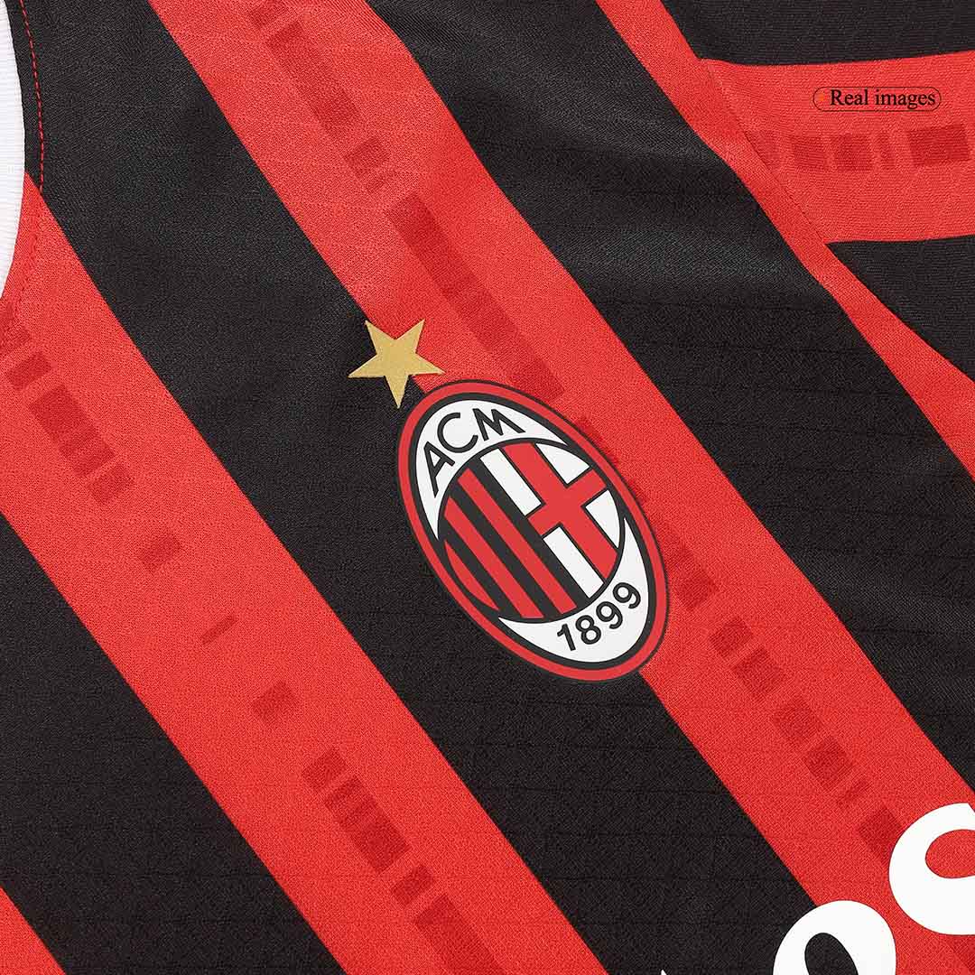 Player Version PULISIC #11 AC Milan Home Soccer Jersey 2024/25 footmaillots.fr