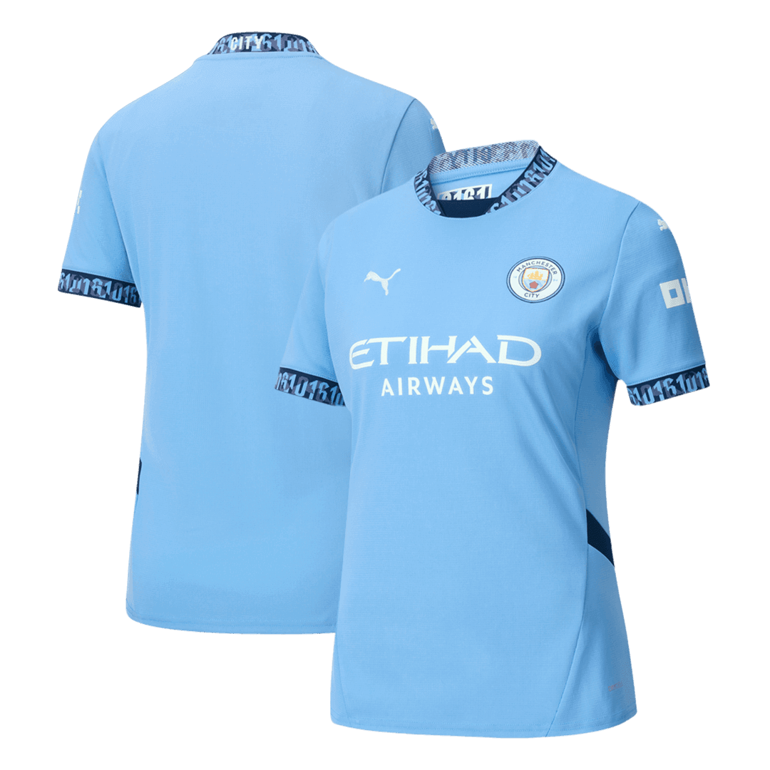 Women's Manchester City Home Soccer Jersey 2024/25 footmaillots.fr