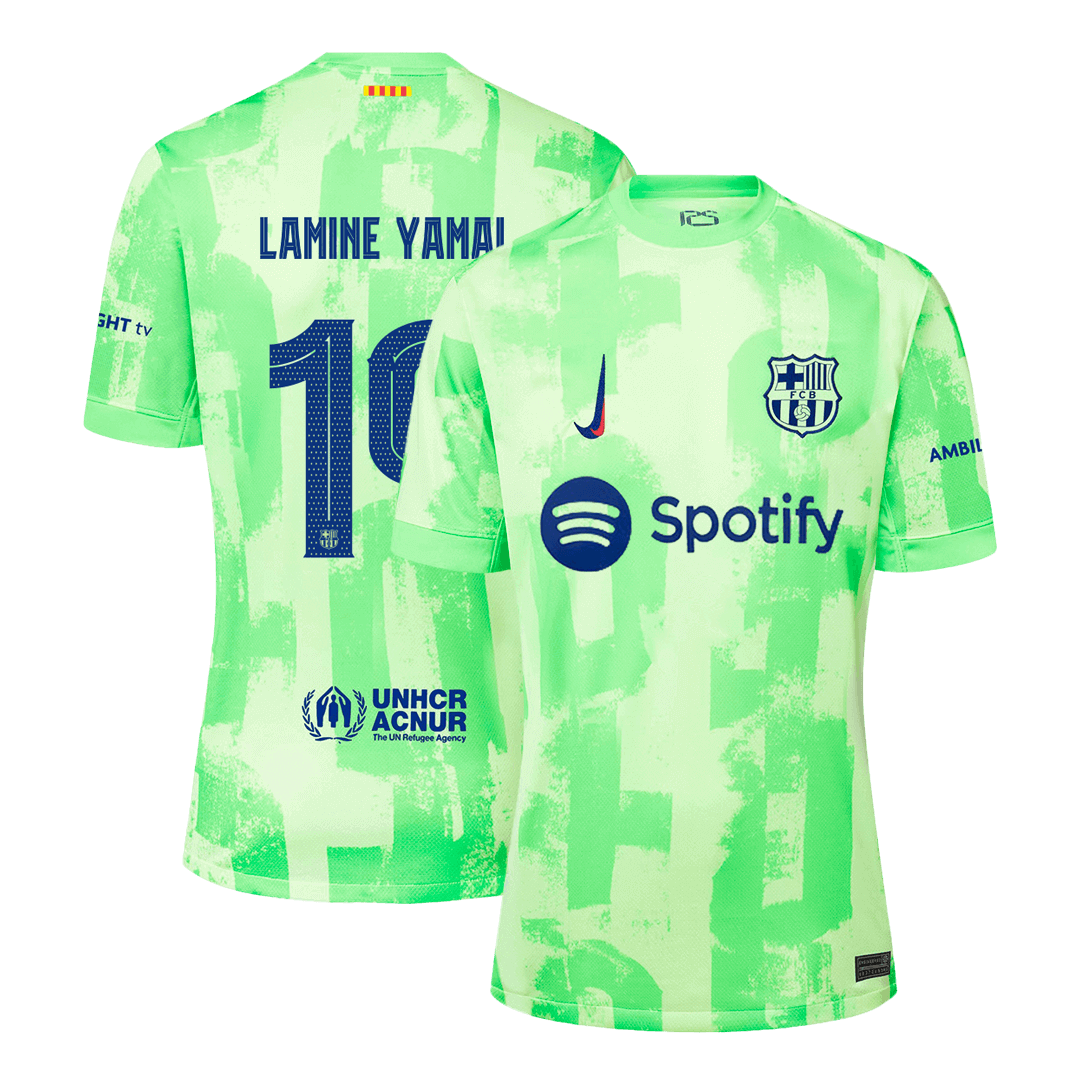 LAMINE YAMAL #19 Barcelona Third Away Soccer Jersey 2024/25 - UCL footmaillots.fr