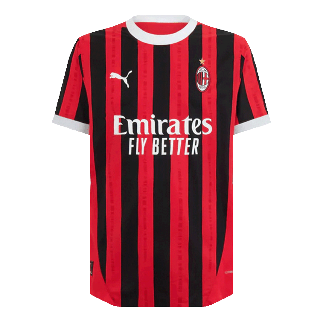 Player Version PULISIC #11 AC Milan Home Soccer Jersey 2024/25 footmaillots.fr