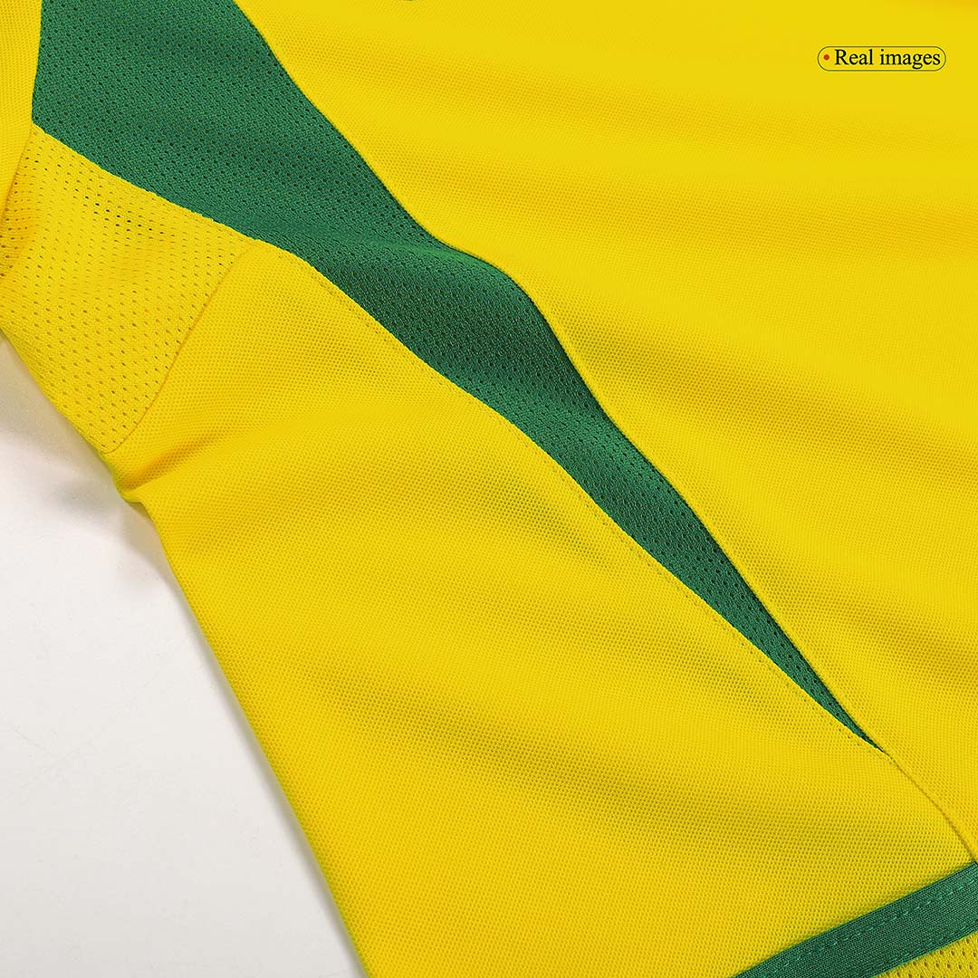 Retro RONALDINHO #11 2002/03 Brazil Home Soccer Jersey footmaillots.fr