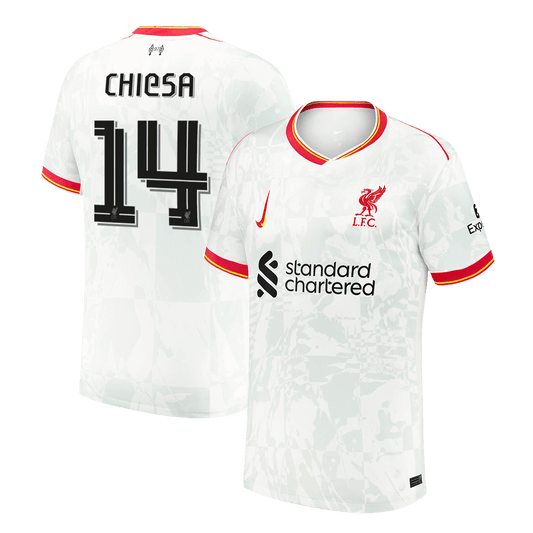 CHIESA #14 Liverpool Third Away  Soccer Jersey 2024/25 - UCL footmaillots.fr