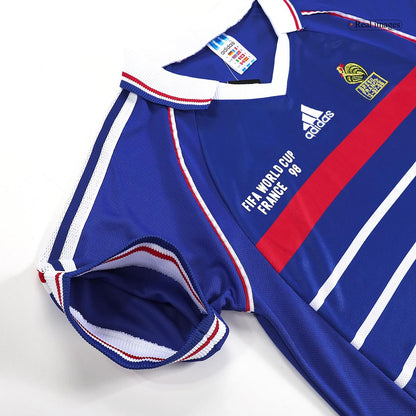 Retro HENRY #12 1998 France Home  Soccer Jersey footmaillots.fr