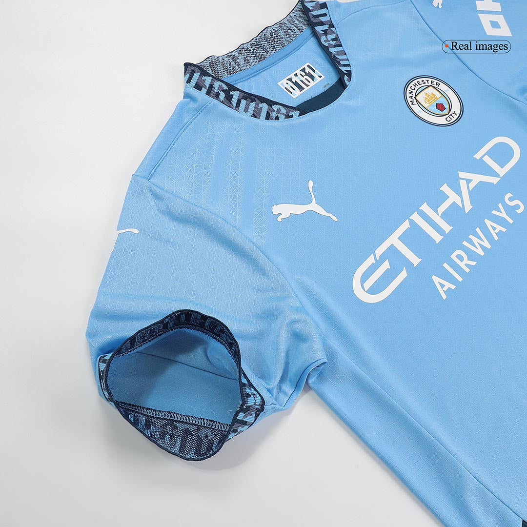 Player Version RODRIGO #16 Manchester City Home  Soccer Jersey 2024/25 - UCL footmaillots.fr