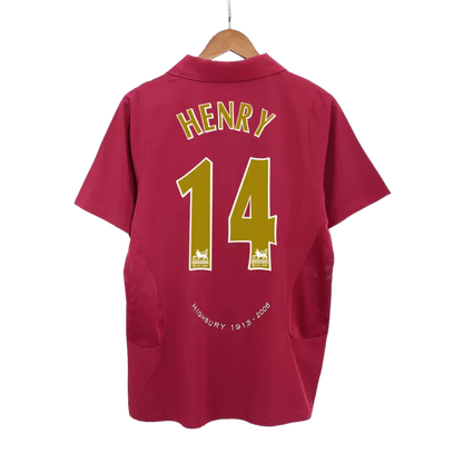 Retro HENRY #14 2005/06 Arsenal Home  Soccer Jersey footmaillots.fr