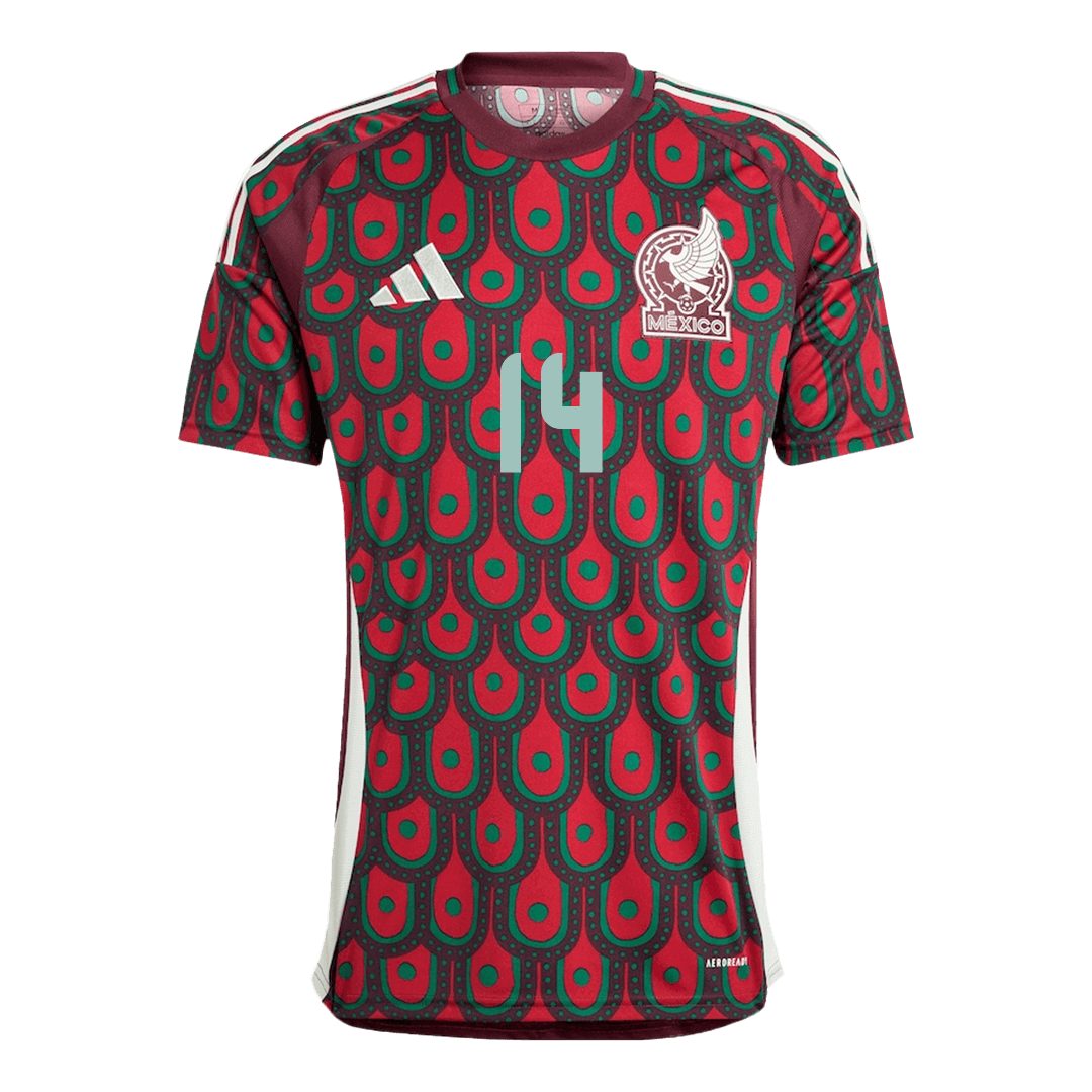 Men's Mexico CHICHARITO #14 Home Soccer Jersey Copa América 2024 footmaillots.fr