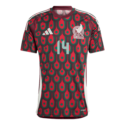 Men's Mexico CHICHARITO #14 Home Soccer Jersey Copa América 2024 footmaillots.fr