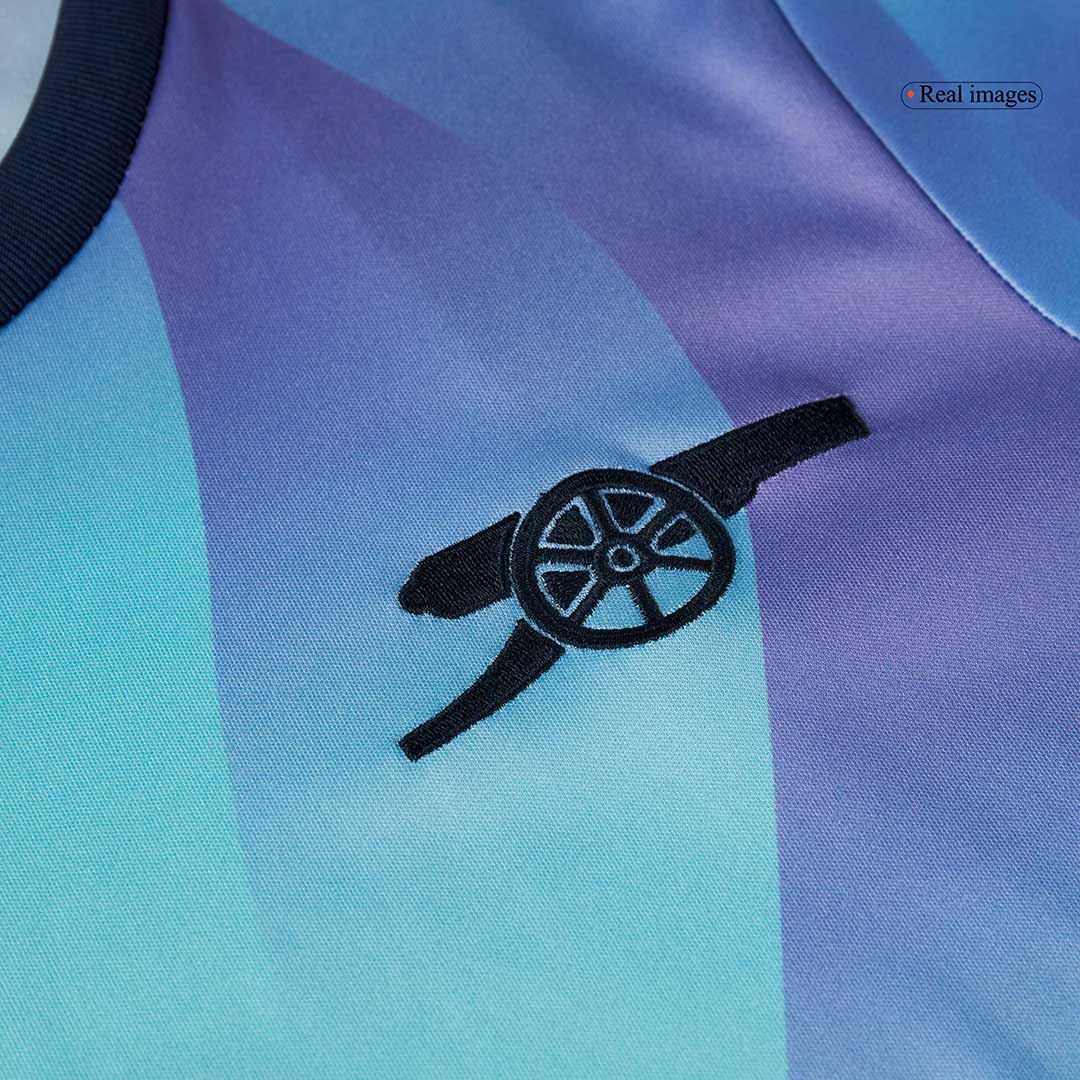 Kid's Arsenal Third Away  Soccer Jersey Kit(Jersey+Shorts) 2024/25 footmaillots.fr