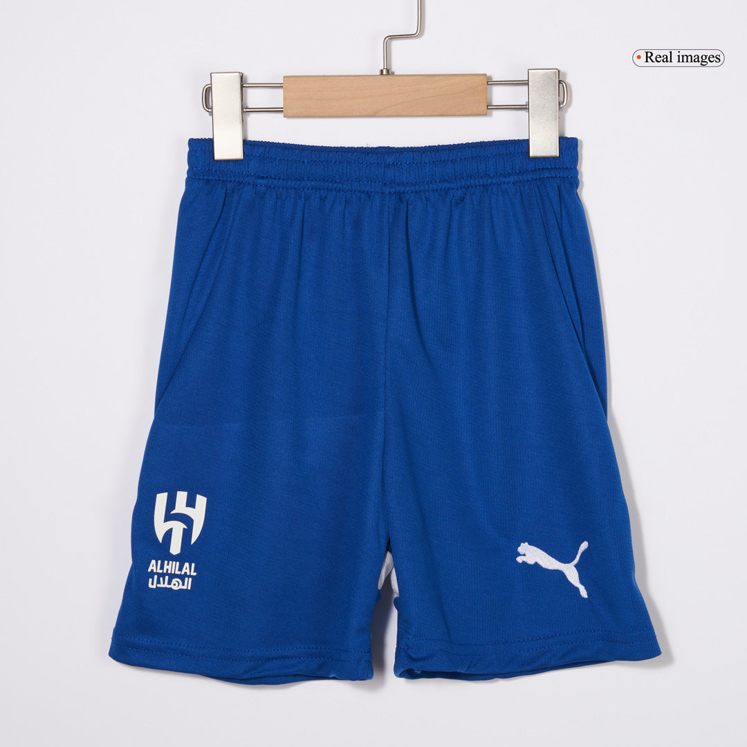 Kid's Al Hilal SFC Home  Soccer Jersey Kit(Jersey+Shorts) 2024/25 footmaillots.fr