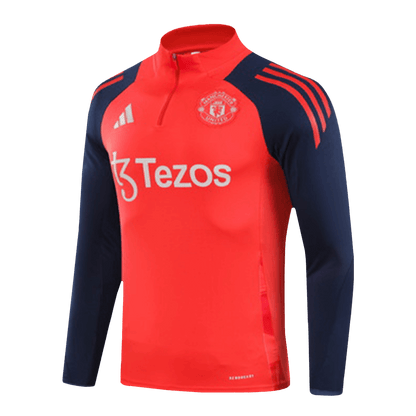 Manchester United Zipper Sweatshirt Kit(Top+Pants) 2024/25 footmaillots.fr