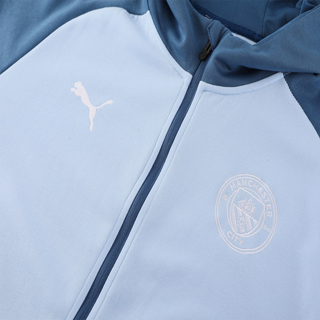 Manchester City Hoodie Training Kit (Jacket+Pants) 2024/25 footmaillots.fr