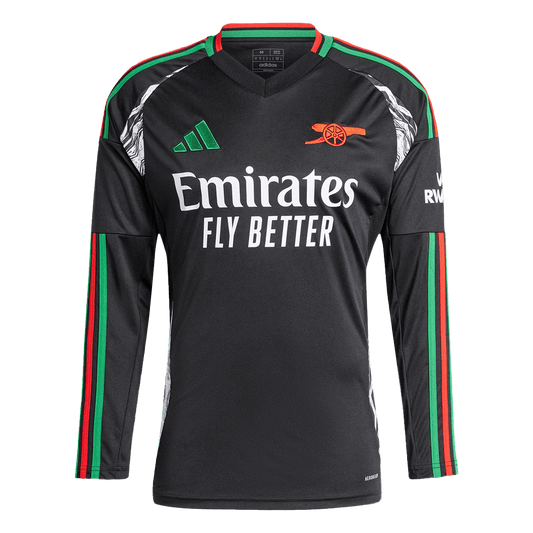 Arsenal Away Long Sleeve  Soccer Jersey 2024/25 footmaillots.fr