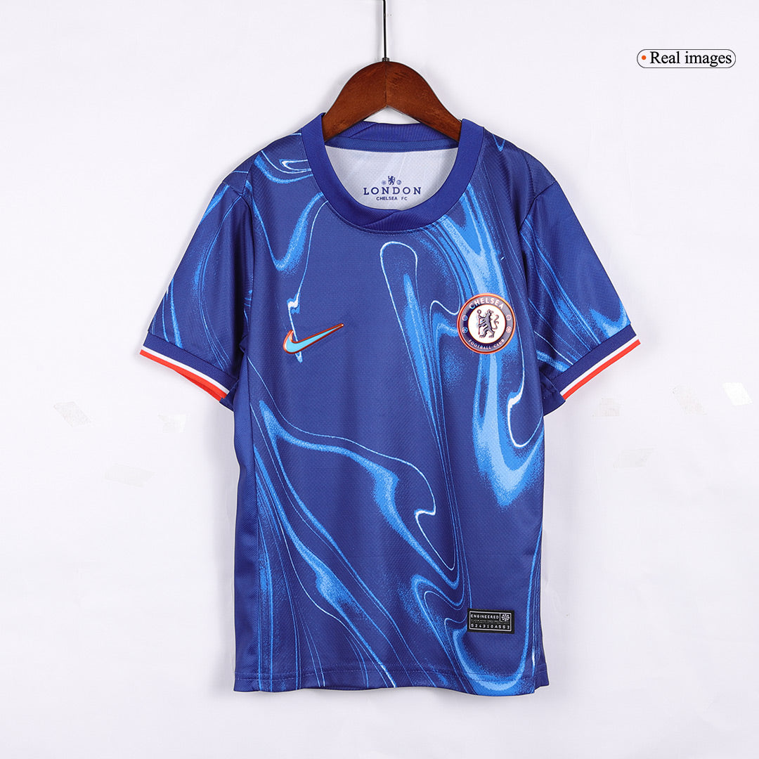 Kid's Chelsea Home  Soccer Jersey Kit(Jersey+Shorts) 2024/25 footmaillots.fr