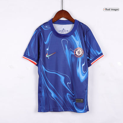 Kid's Chelsea Home  Soccer Jersey Kit(Jersey+Shorts) 2024/25 footmaillots.fr