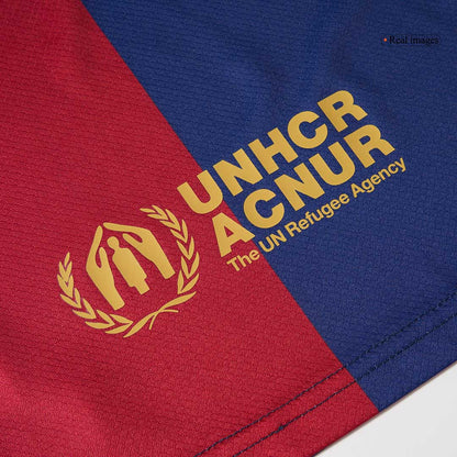 Kid's Barcelona Home  Soccer Jersey Kit(Jersey+Shorts) 2024/25 - COLDPLAY footmaillots.fr