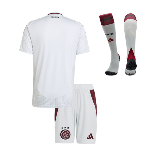Kid's Ajax Third Away  Soccer Jersey Kit(Jersey+Shorts+Socks) 2024/25 footmaillots.fr