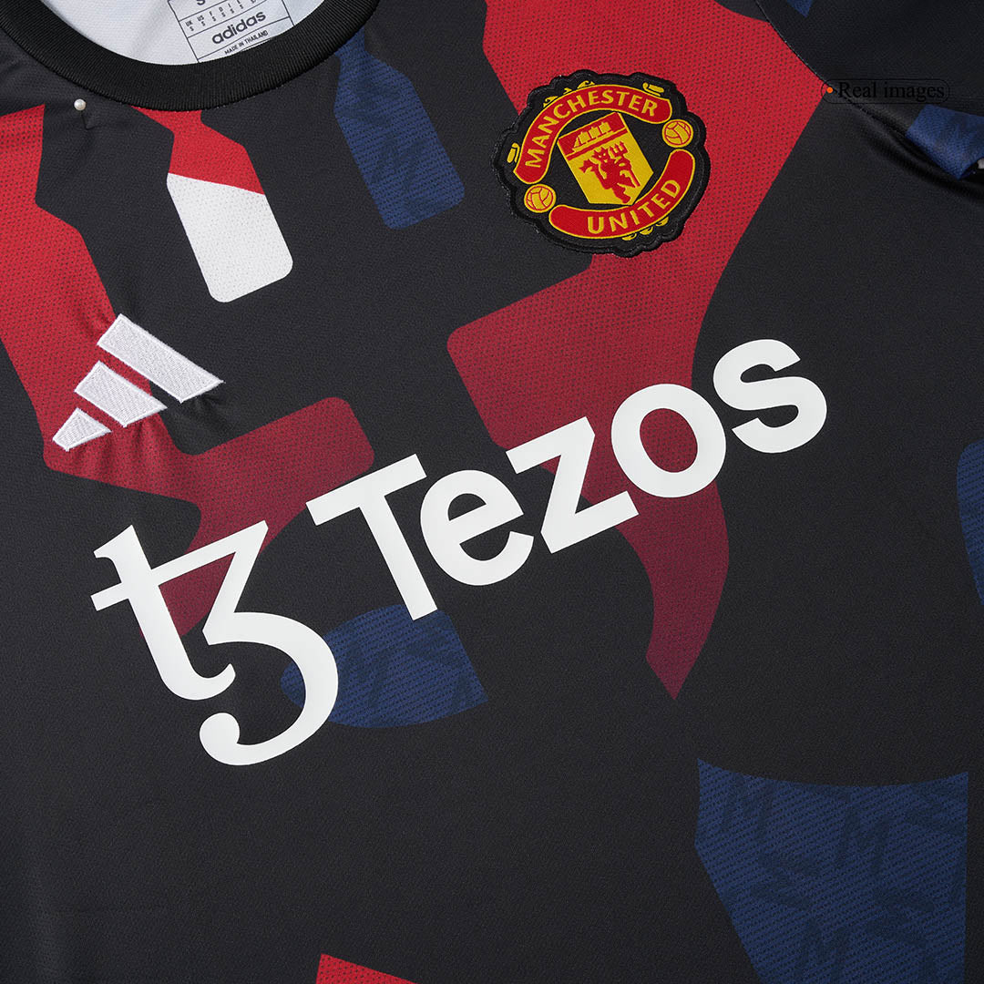 Manchester United Pre-Match  Soccer Jersey 2024/25 footmaillots.fr