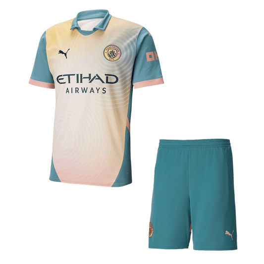 Manchester City Fourth Away  Soccer Jersey Kit(Jersey+Shorts) 2024/25 - Definitely City footmaillots.fr