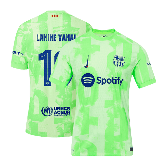Player Version LAMINE YAMAL #19 Barcelona Third Away  Soccer Jersey 2024/25 - UCL footmaillots.fr