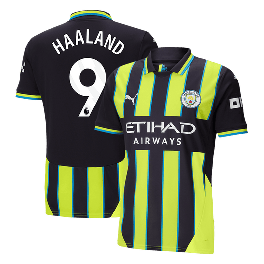 HAALAND #9 Manchester City Away  Soccer Jersey 2024/25 footmaillots.fr