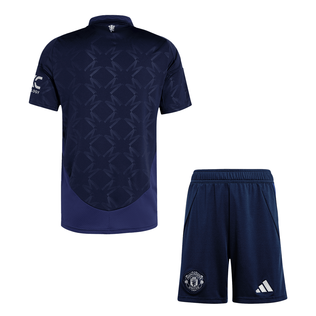 Manchester United Away  Soccer Jersey Kit(Jersey+Shorts) 2024/25 footmaillots.fr