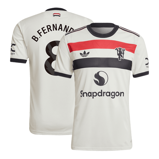 Player Version B.FERNANDES #8 Manchester United Third Away  Soccer Jersey 2024/25 footmaillots.fr