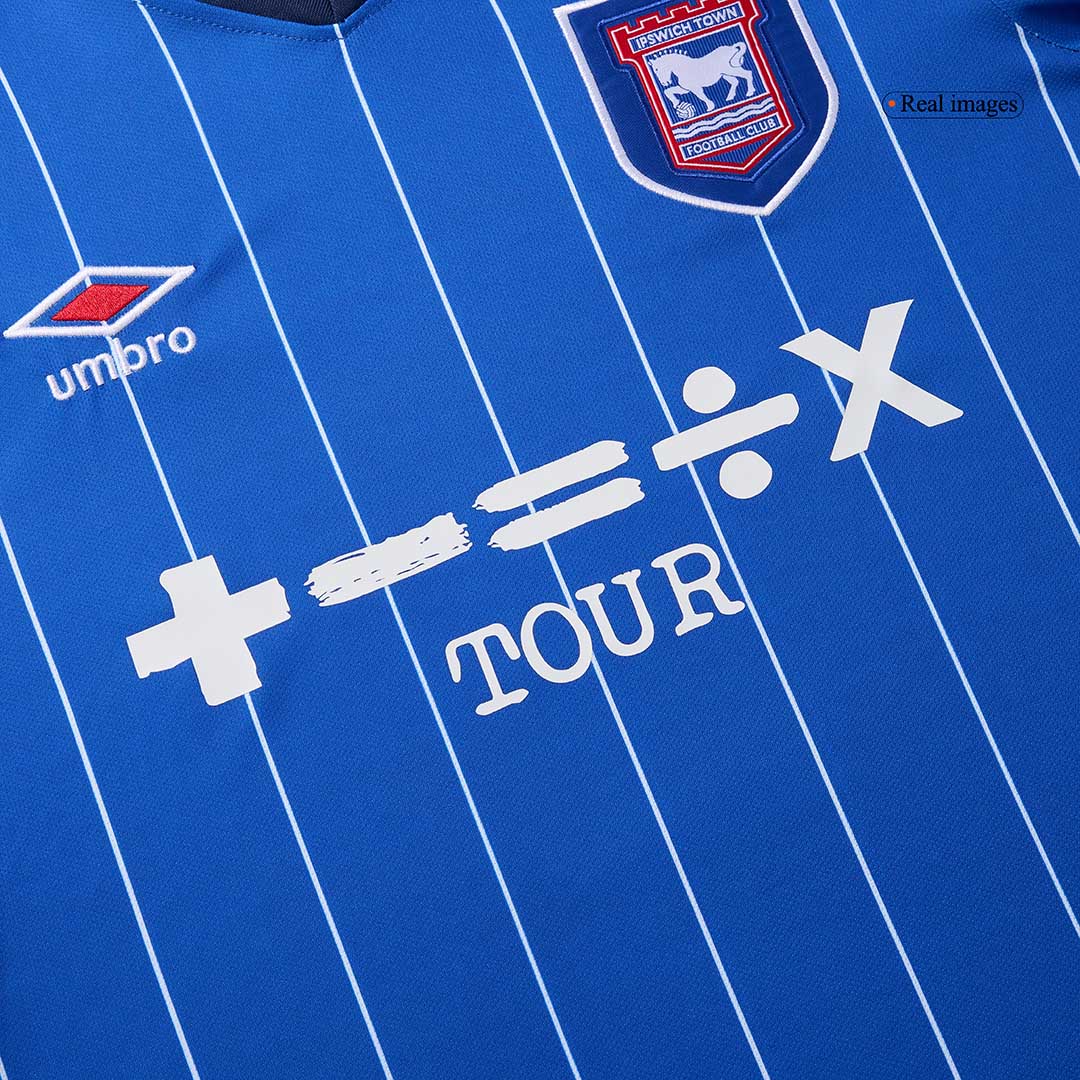 Ipswich Town Home  Soccer Jersey 2024/25 footmaillots.fr