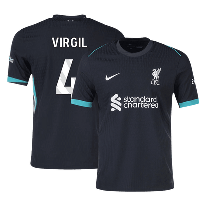 Player Version VIRGIL #4 Liverpool Away  Soccer Jersey 2024/25 footmaillots.fr