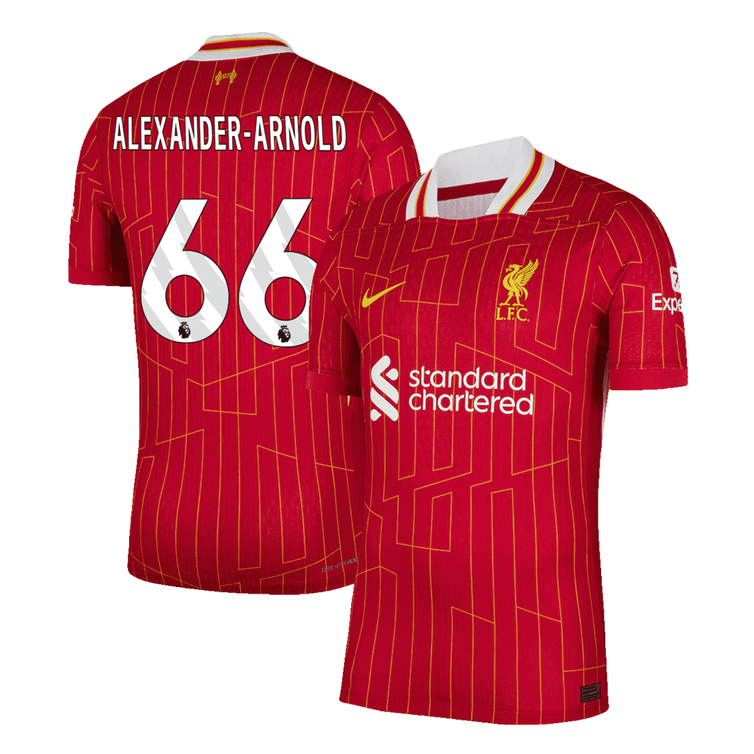 Player Version ALEXANDER-ARNOLD #66 Liverpool Home  Soccer Jersey 2024/25 footmaillots.fr