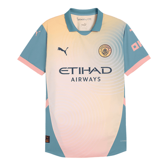 Player Version Manchester City Fourth Away  Soccer Jersey 2024/25- Definitely City (UCL) footmaillots.fr
