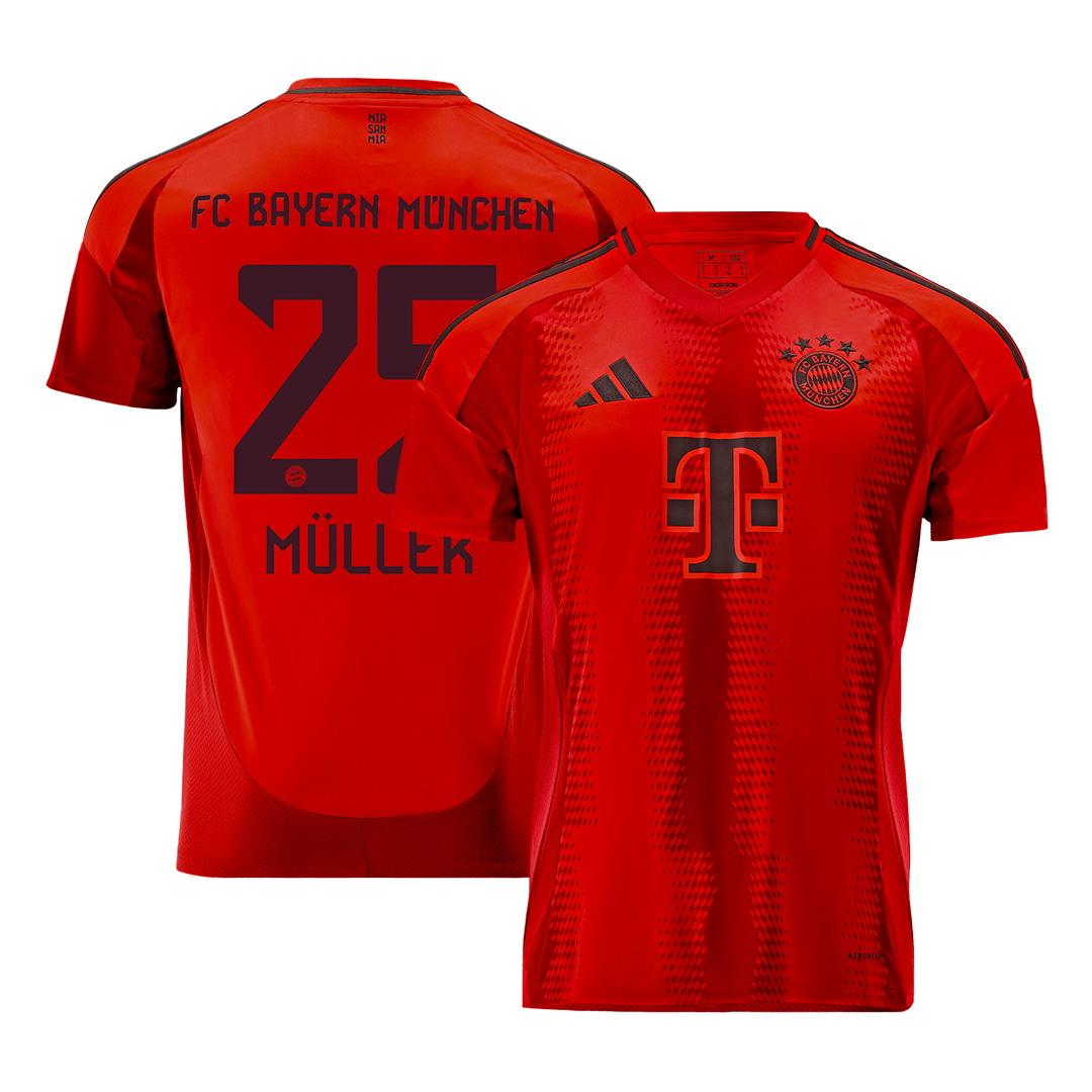 M?LLER #25 Bayern Munich Home  Soccer Jersey 2024/25 footmaillots.fr