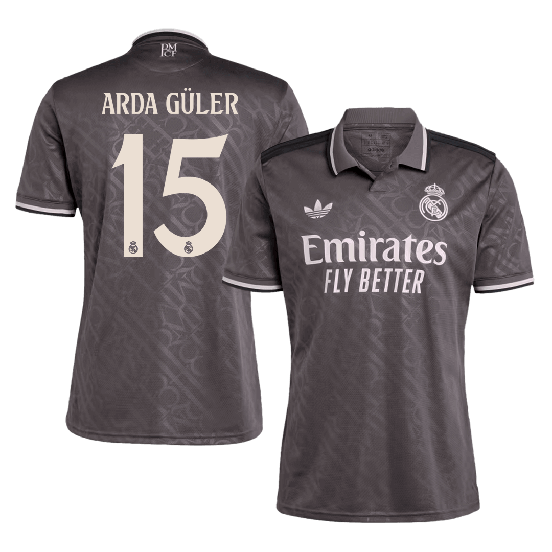 Arda Güler #15 Real Madrid Third Away  Soccer Jersey 2024/25 footmaillots.fr