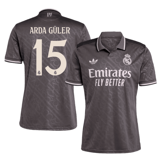 Arda Güler #15 Real Madrid Third Away  Soccer Jersey 2024/25 footmaillots.fr