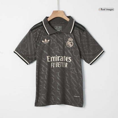 Kid's Real Madrid Third Away  Soccer Jersey Kit(Jersey+Shorts) 2024/25 footmaillots.fr