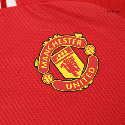 Player Version B.FERNANDES #8 Manchester United Home  Soccer Jersey 2024/25 footmaillots.fr