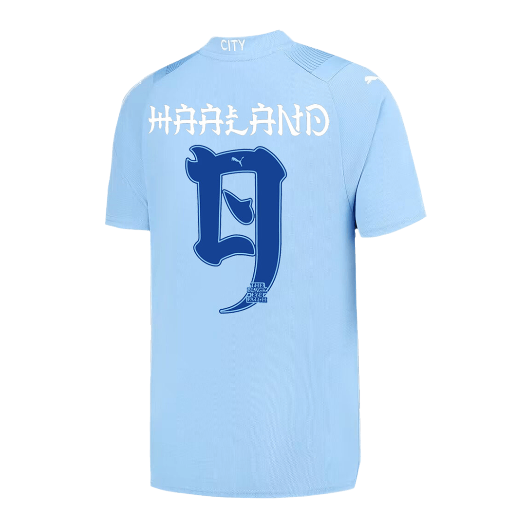 HAALAND #9 Manchester City Japanese Tour Printing Home  Soccer Jersey 2023/24 footmaillots.fr