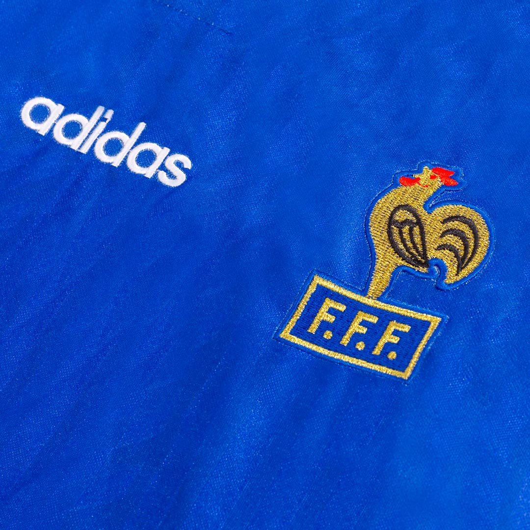 Retro 1994 France Home  Soccer Jersey footmaillots.fr